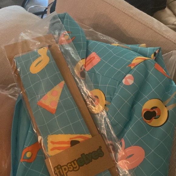 Tipsy elves pool boy jacket and tie - Picture 3 of 3